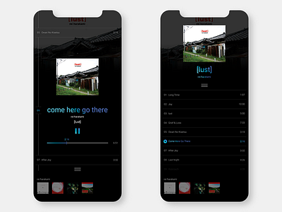Musicplayer app conceptui design ui ui ux