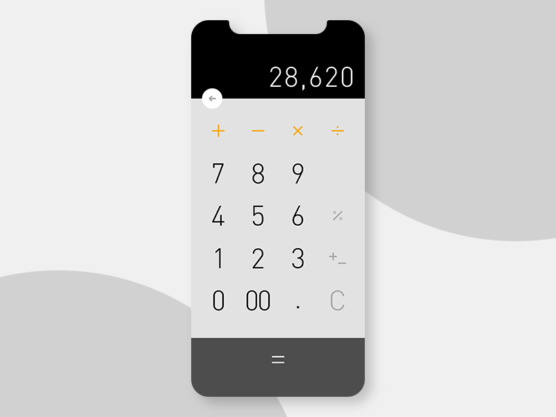 Calculator by Yousuke Shimizu on Dribbble