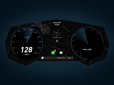 Car Interface branding carnavigation conceptui design ui ui ux