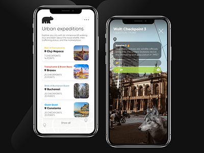 Wildo - Augmented Reality App app augmented reality design ios iphonex minimalist mobile mobile app mobile ui prototype ui ux