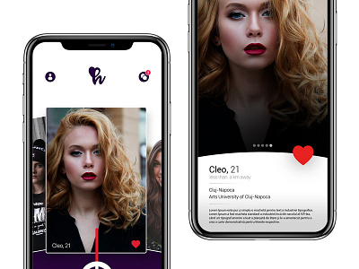 Heilov - Roulette and Profile Screens app chat date dating design heilov iphone iphonex mobile ui ux