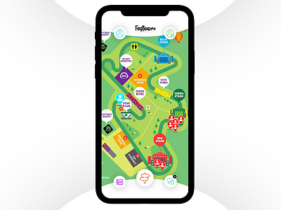 Festeam Mobile App chat chatting design festival ios iphone iphonex mobile ui ux