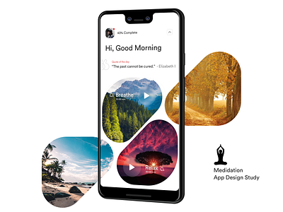 Meditation app UI Study