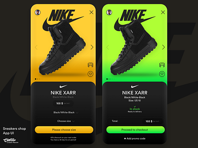 Sneakers Shop App UI