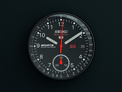 Seiko Speed Timer Watch chronograph clock dial seiko sketch speed tachometer vector watch watch face