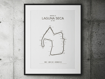 Laguna Seca Garage Poster