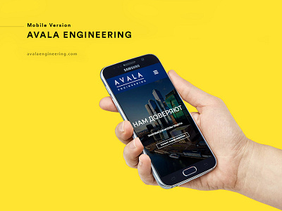 Avala Engineering brand branding company logo companybranding construction mobile version ui uidesign uiux ux web