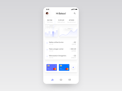 Banking app dashboard overview android app application bank cards dashboard design finance iphone mobile sketch ui ux