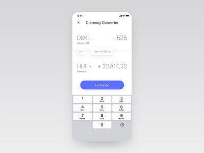 Simple currency converter app application application design bank design dribbble finance madewithxd mobile sketch ui ux