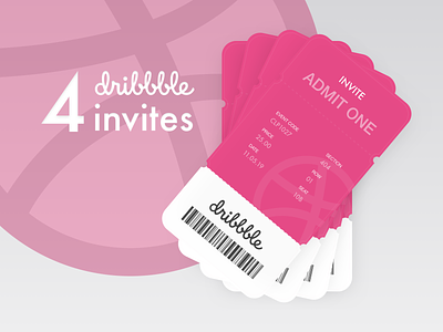 4 dribbble invites up for grabs