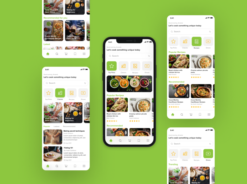 El Namlia Food App by Paulo Guevarra on Dribbble