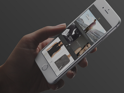 Home View for Luxury Fashion iOS App