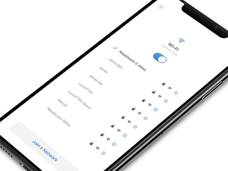 Wi Fi Networks app apple concept control center ios