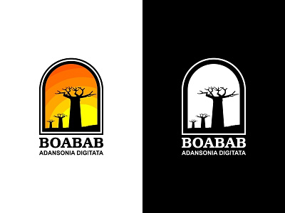 Boabab Tree africa african australia branding corel draw graphic design iconic iconic logo identity illustration logo logo design logo mark madagascar tree tree logo vector wild