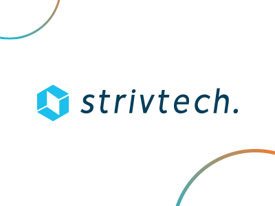 StrivTech Logo Design brand branding coorporative lines logo simple tech
