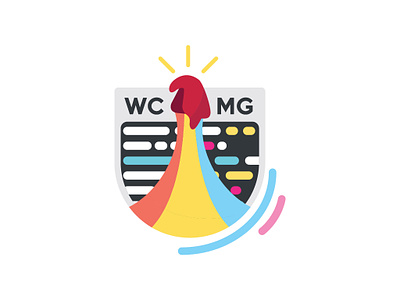 Wordcamp Managua bagde conference design illustration sticker vector wordcamp wordpress