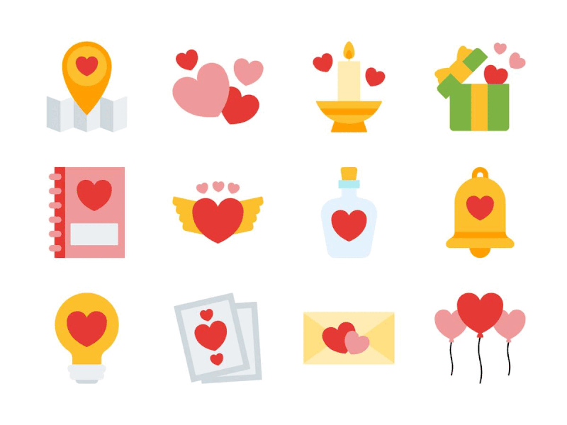 Icon - VALENTINE ❤️ couple design graphic design heart icon icon design illustration love marriage relationship romance ui ux valentine icon wedding