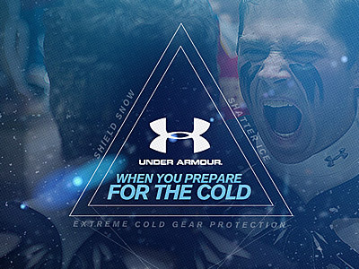 UA Coldgear advertisment blue branding design graphics motion ui video web