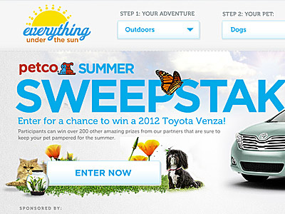 Petco Summer adaptive design petco responsive web