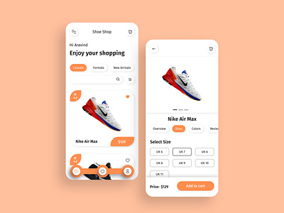 Shoe Shop App UI