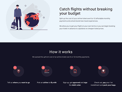 Travel Service - Landing Page branding design ui uidesign visual design web