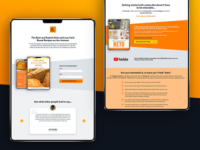 The Keto King - Landing Pages branding design ui uidesign visual design web
