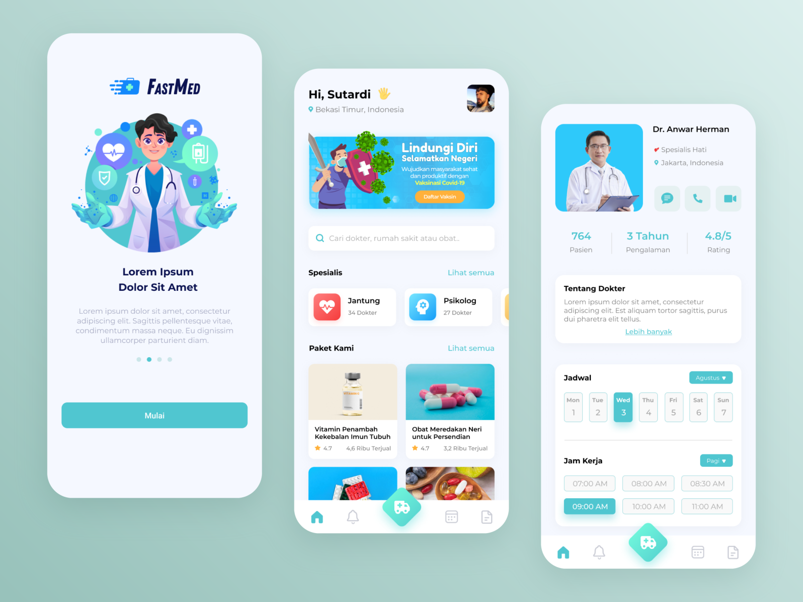 Medical Service Mobile App by Said on Dribbble