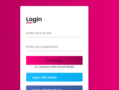 LOGIN FORM ui