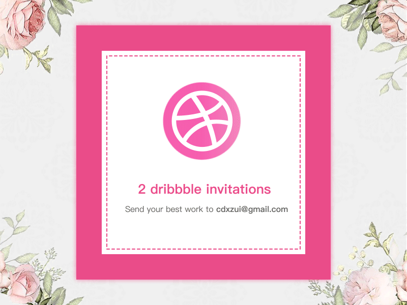 2 dribbble invitations animation design invitation invite product ui ux