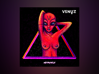 Venuz - rebELA - Marcela alien band cyberpunk et illustration rock woman