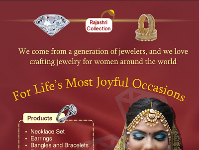 Print Advertisement - Single page advertisement advertising artwork branding design graphic design jewellery marketing