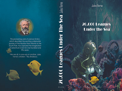 20000 Leagues Under the Sea book cover design graphic design typography