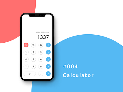 Daily UI 004 Calculator calculator dailyui dailyui 004 dailyui004 iphonex ui