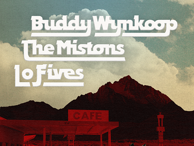 Buddy Wynkoop Concert Poster collage concert custom type design graphic design logo music poster typography wordmark