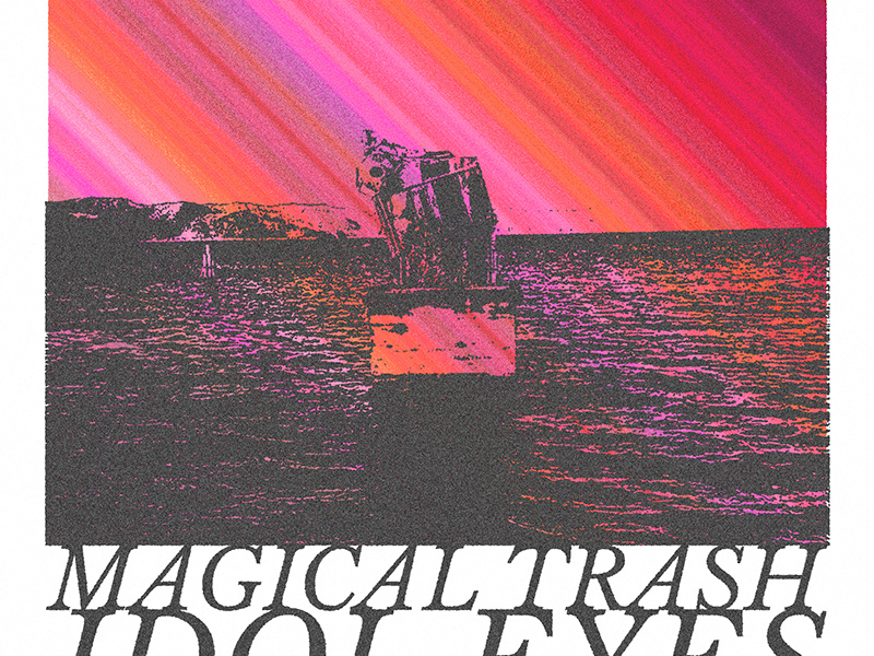Magical Trash Show Poster typography gradient print gig poster poster