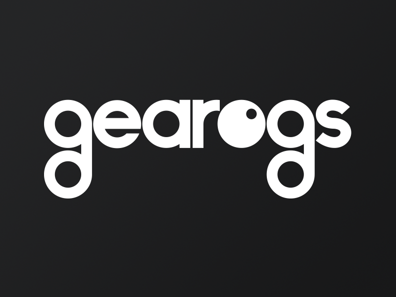 Gearogs Logo vintage identity flat minimal logo