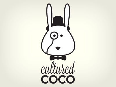 Cultured Coco Logo logo rabbit
