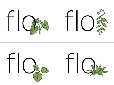Variações da logomarca para o @restauranteflo branding design graphic design illustration logo typography