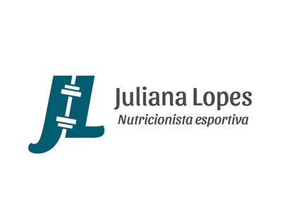 Identidade visual nutricionista Juliana Lopes branding design graphic design illustration logo typography