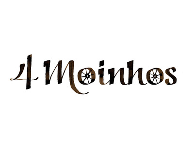 Sketch para identidade visual 4 Moinhos branding calligraphy design graphic design illustration lettering logo typography