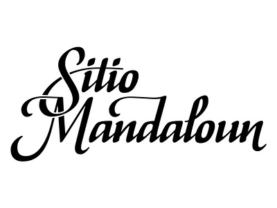 Identidade visual para o Sitio Mandaloun calligraphy design graphic design illustration lettering logo vector