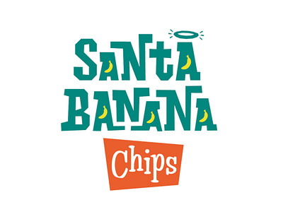 Logotipo para a marca @santabananachips