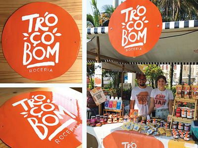 Letreiro para o @trocobomroceria branding design graphic design illustration lettering logo signpainting