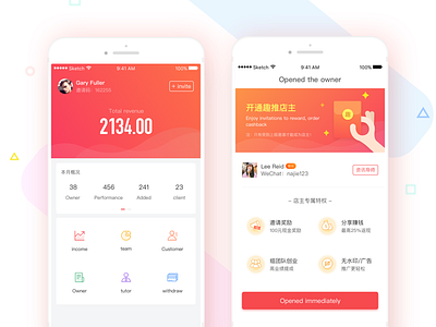 New Shot - 03/05/2018 at 07:51 AM financial income interface ios ui ux wallet