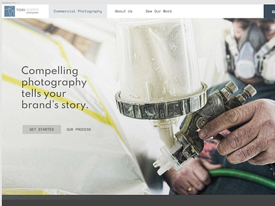 Web design for corporate photographer