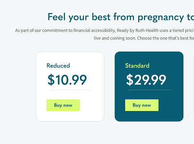 Pricing table for healthcare startup (Y Combinator funded!) design healthcare layout pricing table startups web design y combinator