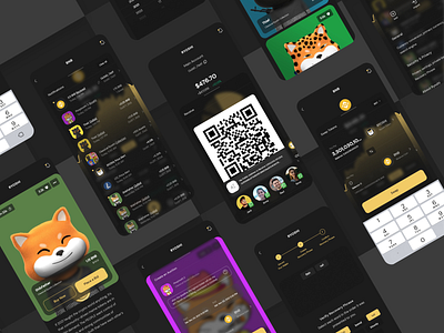Ryoshi Crypto Wallet - App Design app app design branding crypto design graphic design ui ux