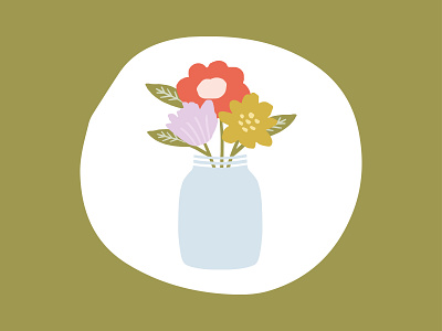 (1/8) Flower Bouquet Illustrated Icon