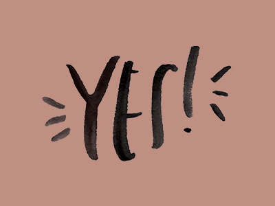 Yes! handlettering