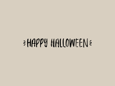 Happy Halloween! brush lettering halloween handlettering happy halloween lettering